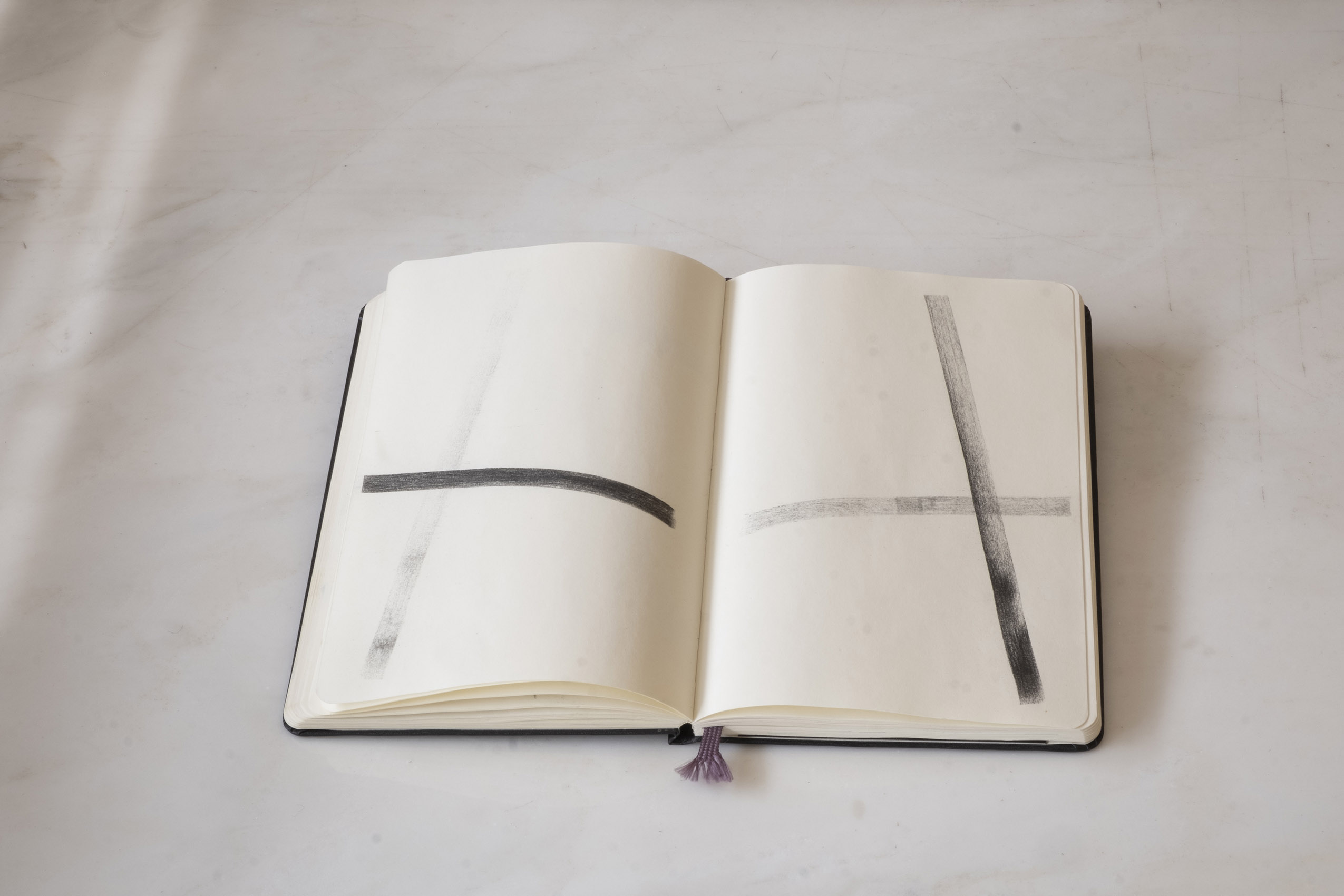 Sin título (Calca cruces, libreta), 2015 : Francisco Ugarte