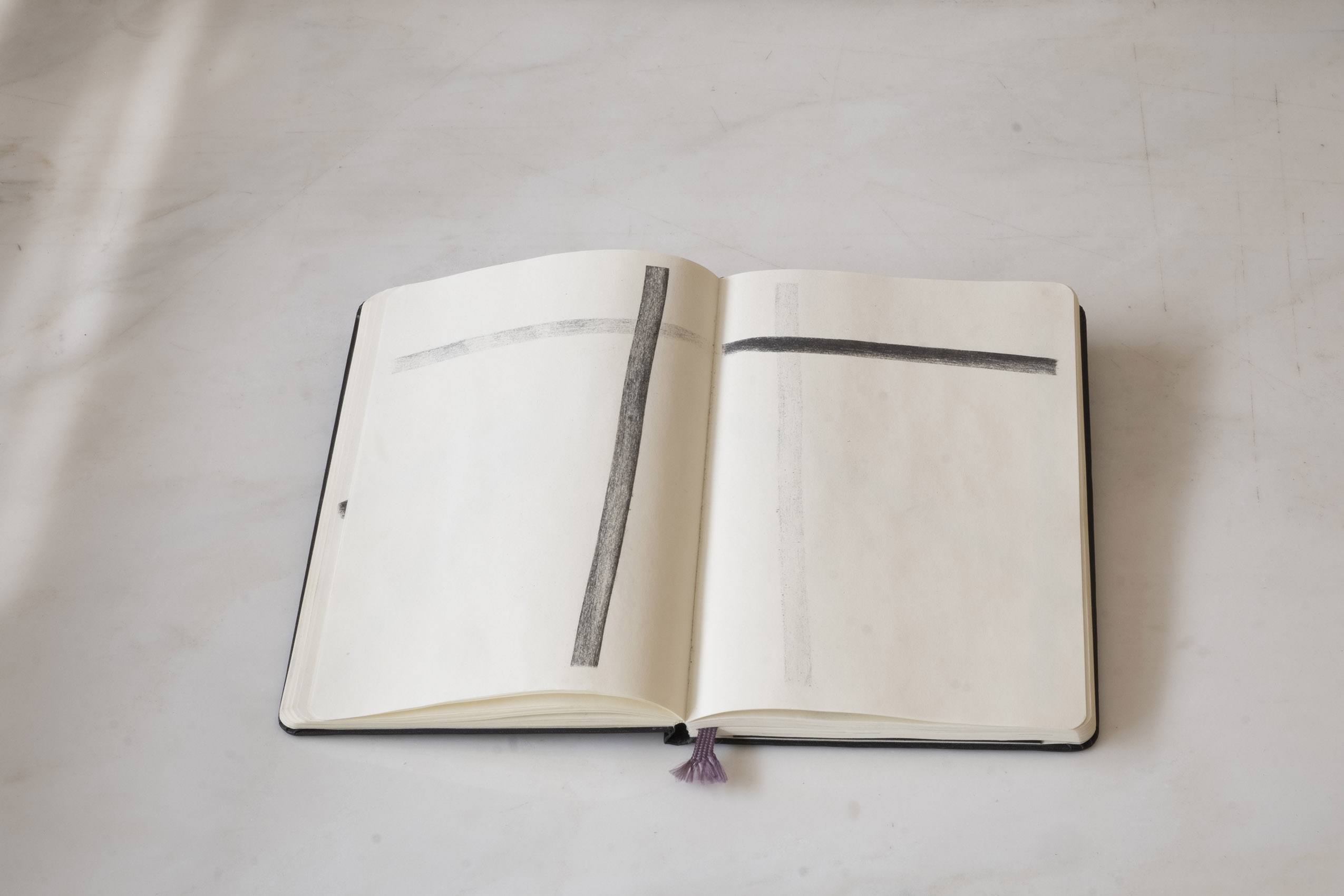 Sin título (Calca cruces, libreta), 2015 : Francisco Ugarte