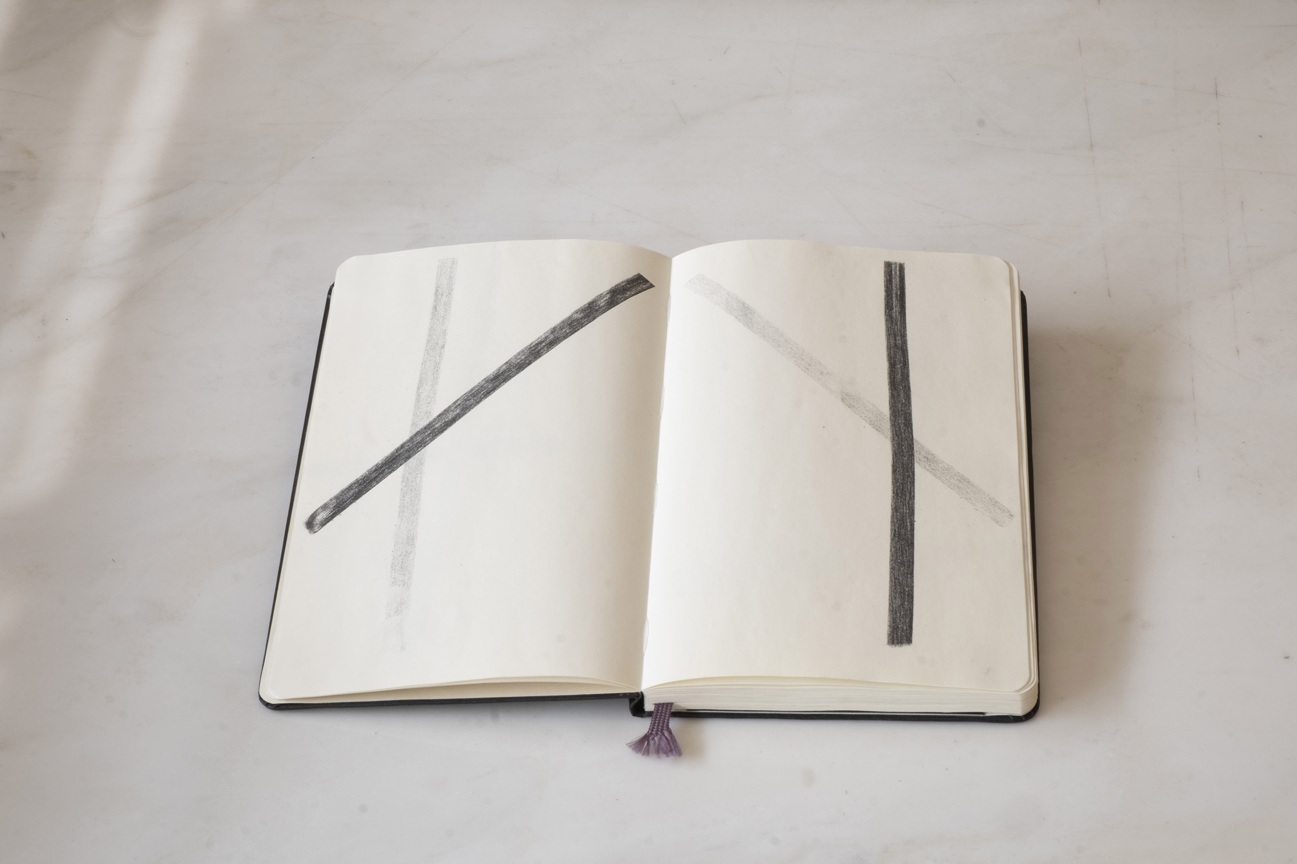 Sin título (Calca cruces, libreta), 2015 : Francisco Ugarte