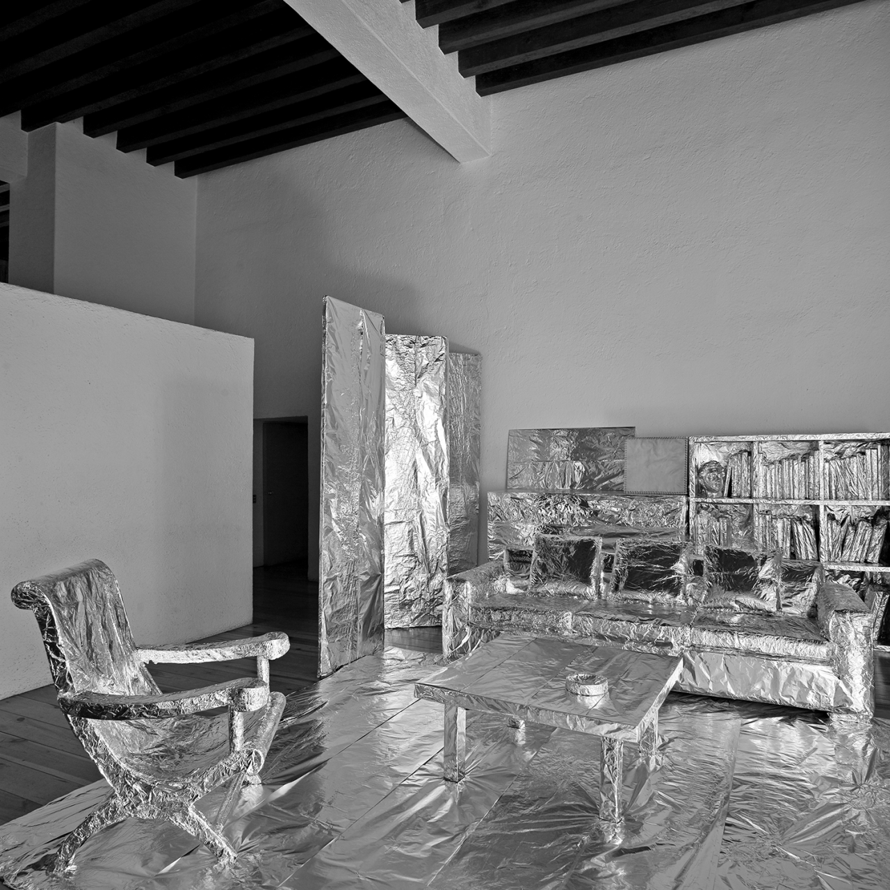 Intervención a la Casa Barragán, políptico, 2015 : Francisco Ugarte