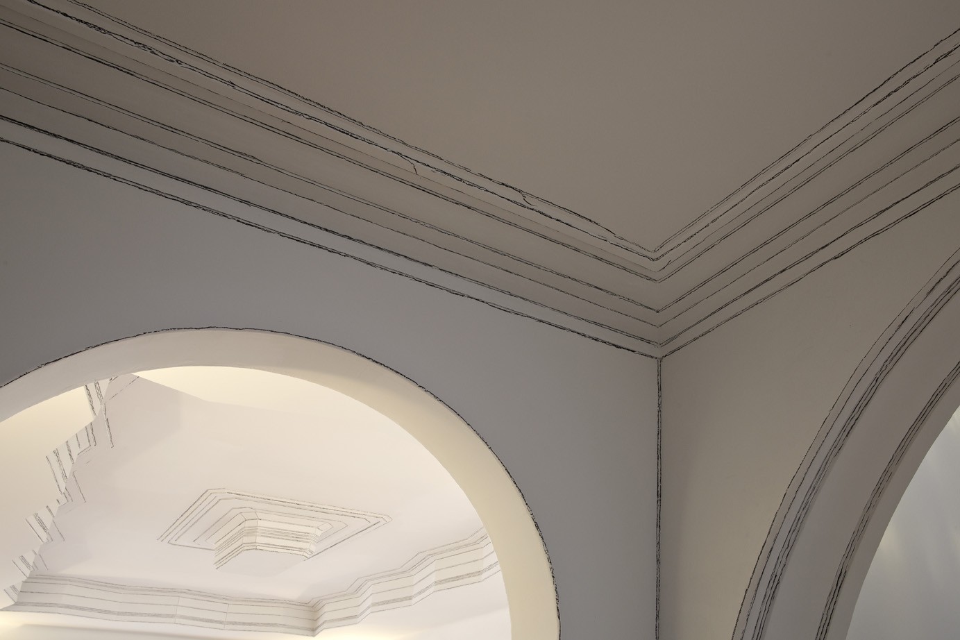 Sin título (Grafito en aristas), 2015 : Francisco Ugarte