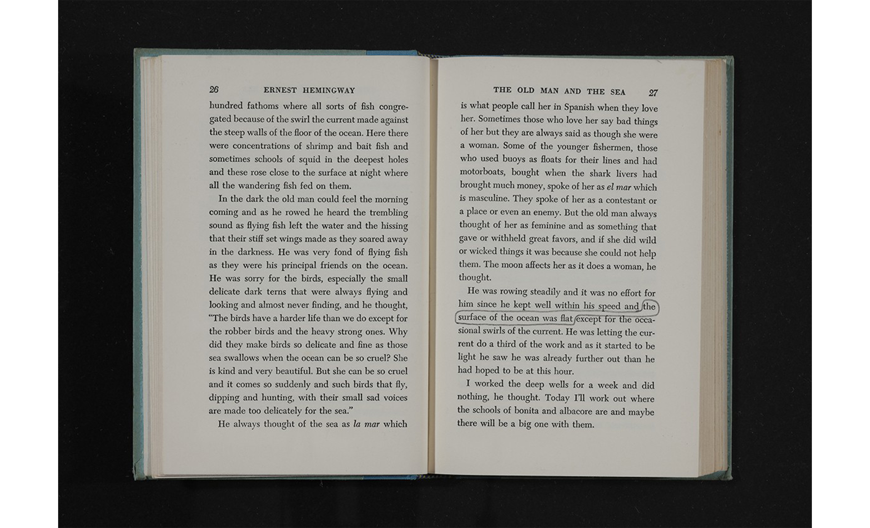 Paisajes literarios (El viejo y el mar, Ernest Hemingway), libro, 2015 : Francisco Ugarte