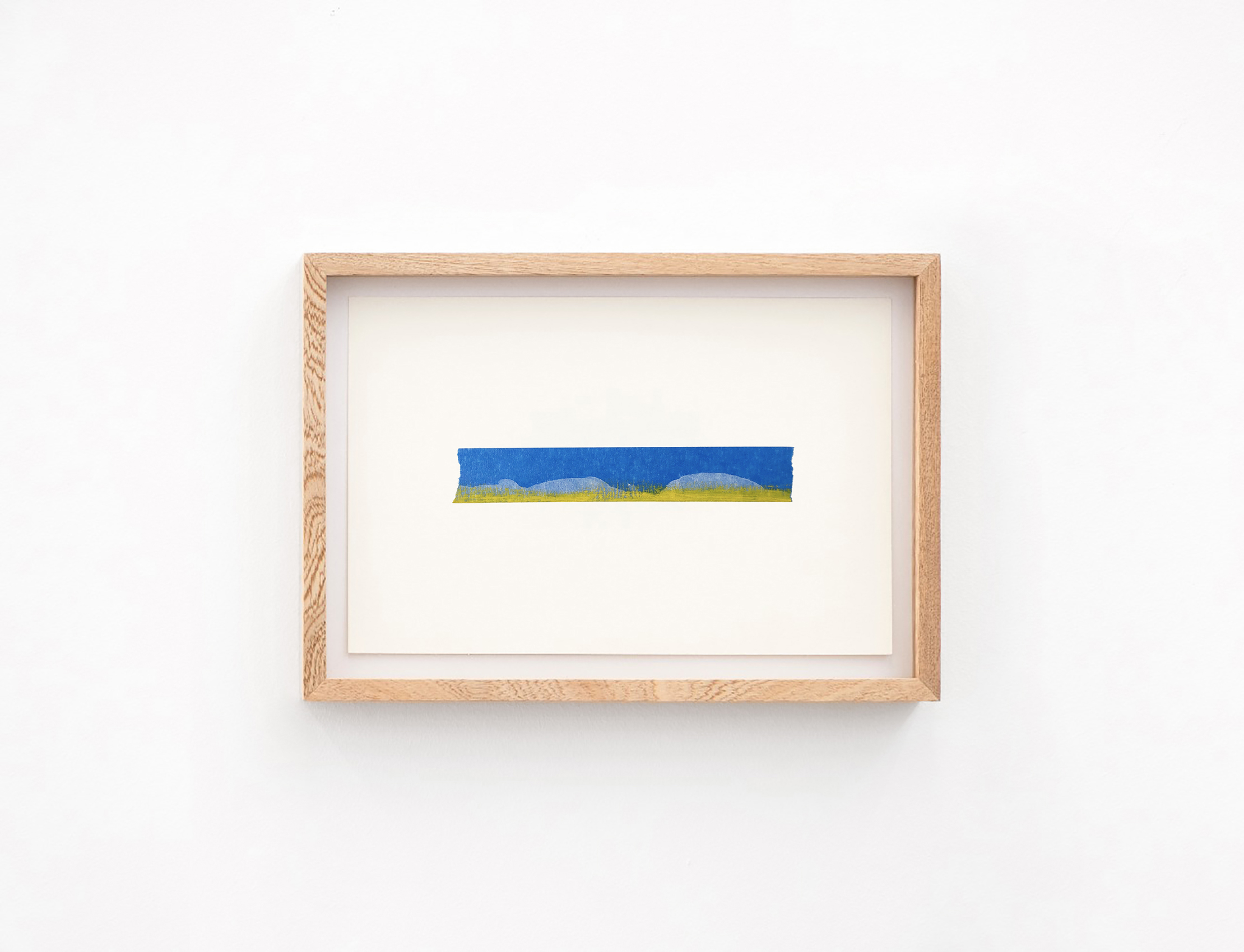 Óleo amarillo, tiralíneas y carboncillo, 2020 : Francisco Ugarte