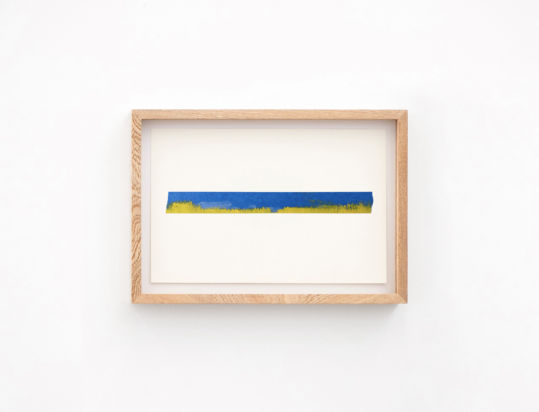 Óleo amarillo, tiralíneas y carboncillo, 2020 : Francisco Ugarte