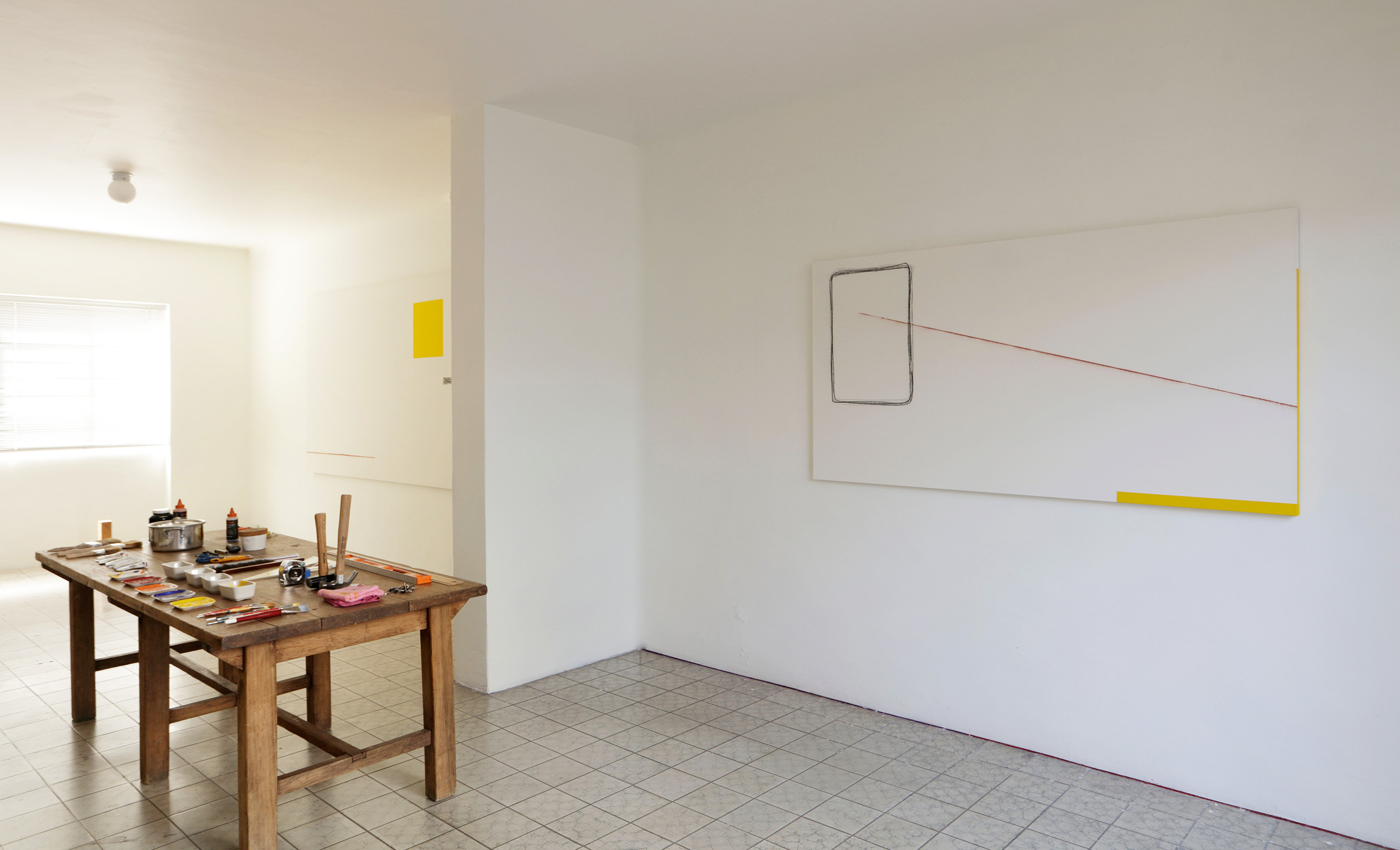 Óleo, tiralíneas, acrílico y grafito, 2019 : Francisco Ugarte