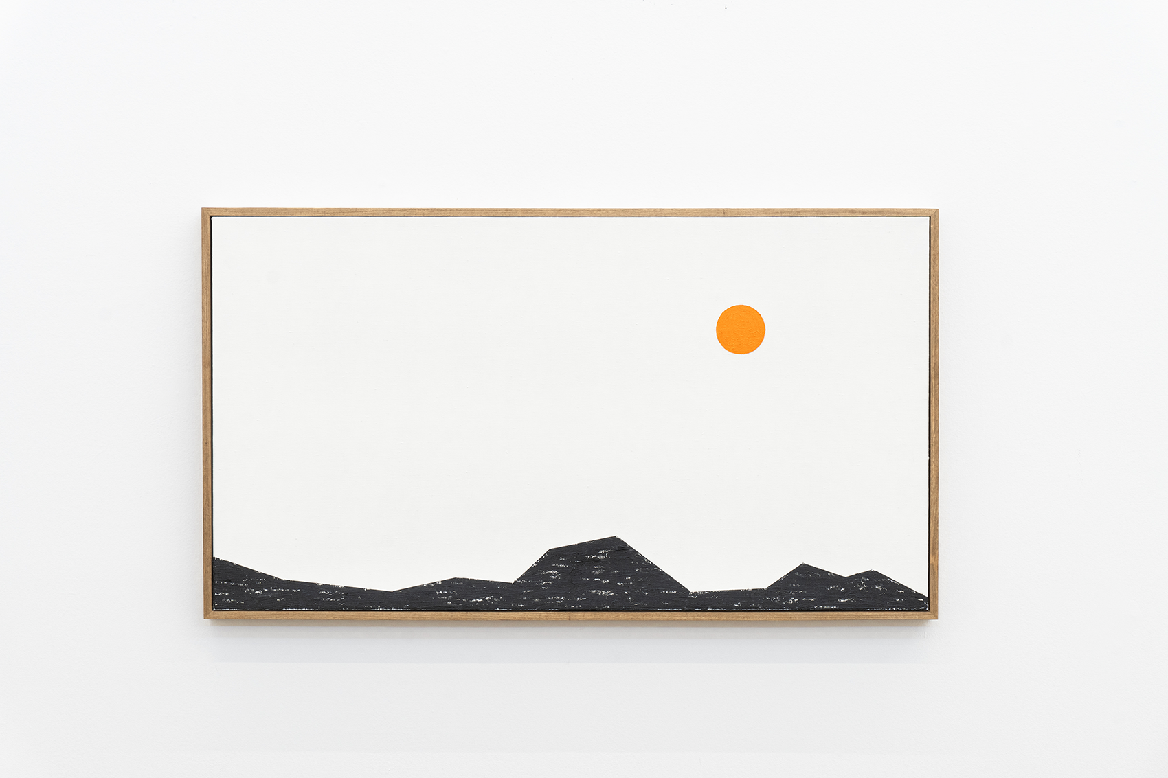 Paisaje (negro y naranja) 2024 : Francisco Ugarte