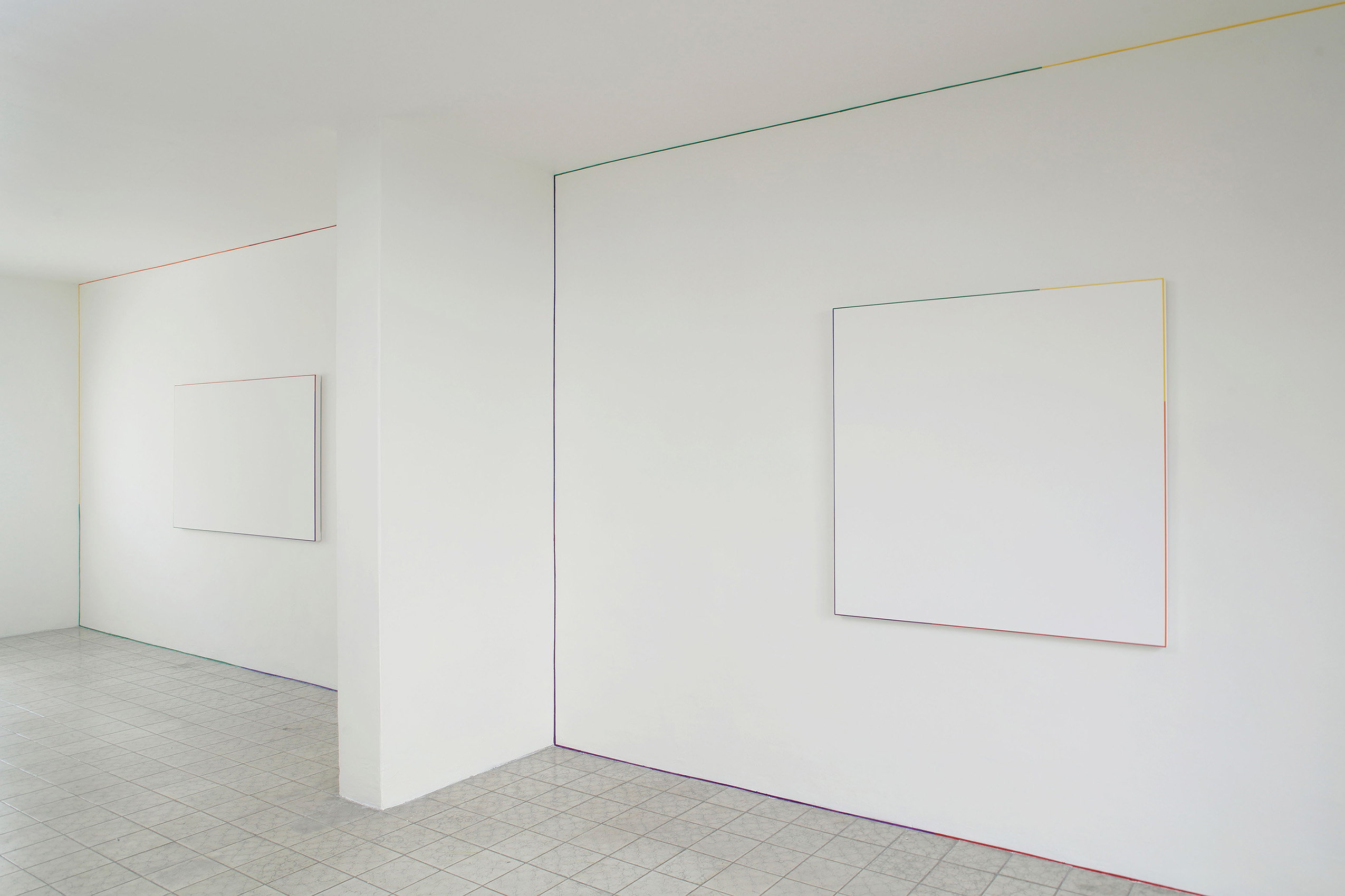 Tiralíneas y óleo, 2018 - 2019 : Francisco Ugarte