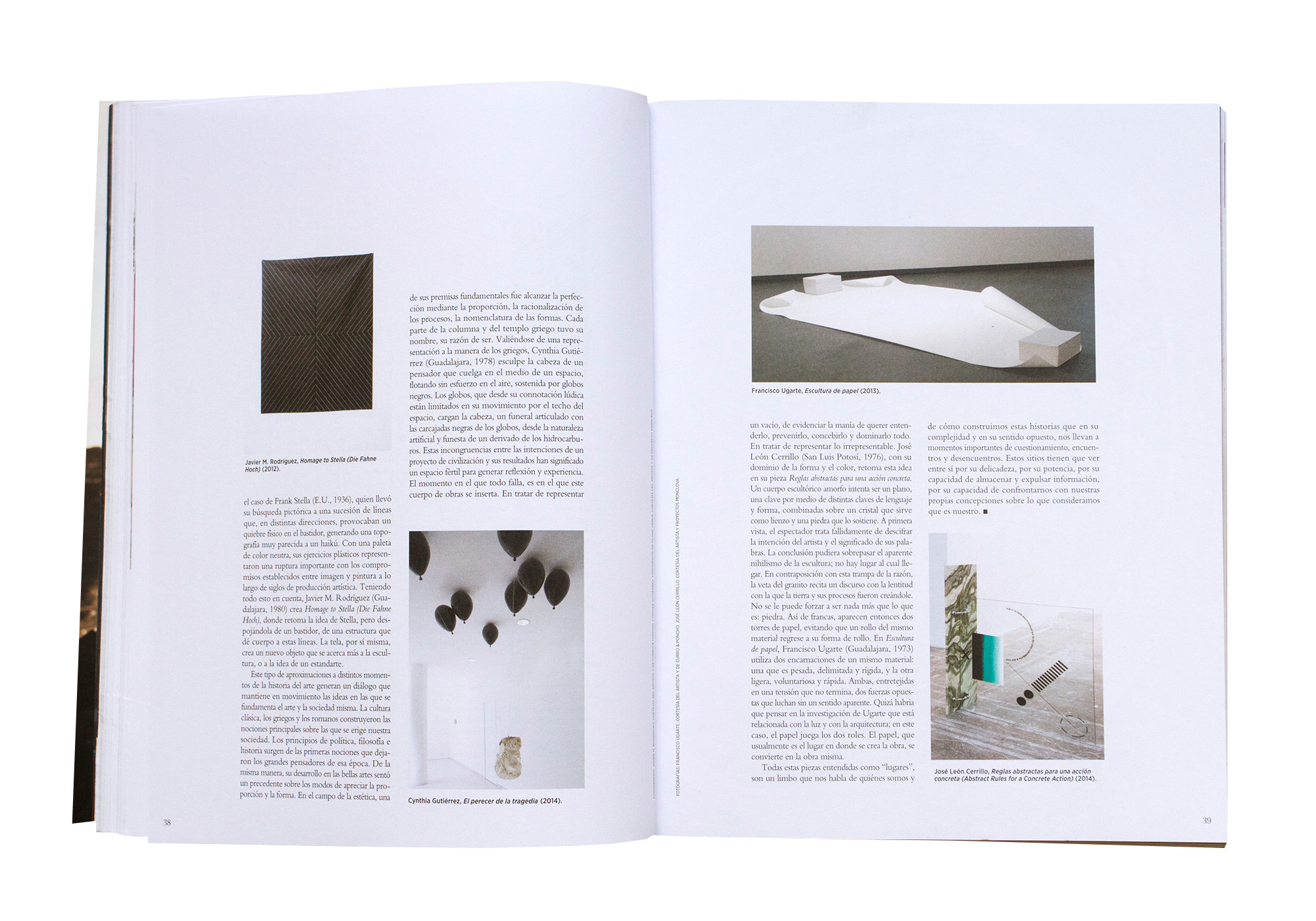 Revista Harper’s Bazaar Art, vol.01, LA HISTORIA Y LA NADA : Francisco Ugarte