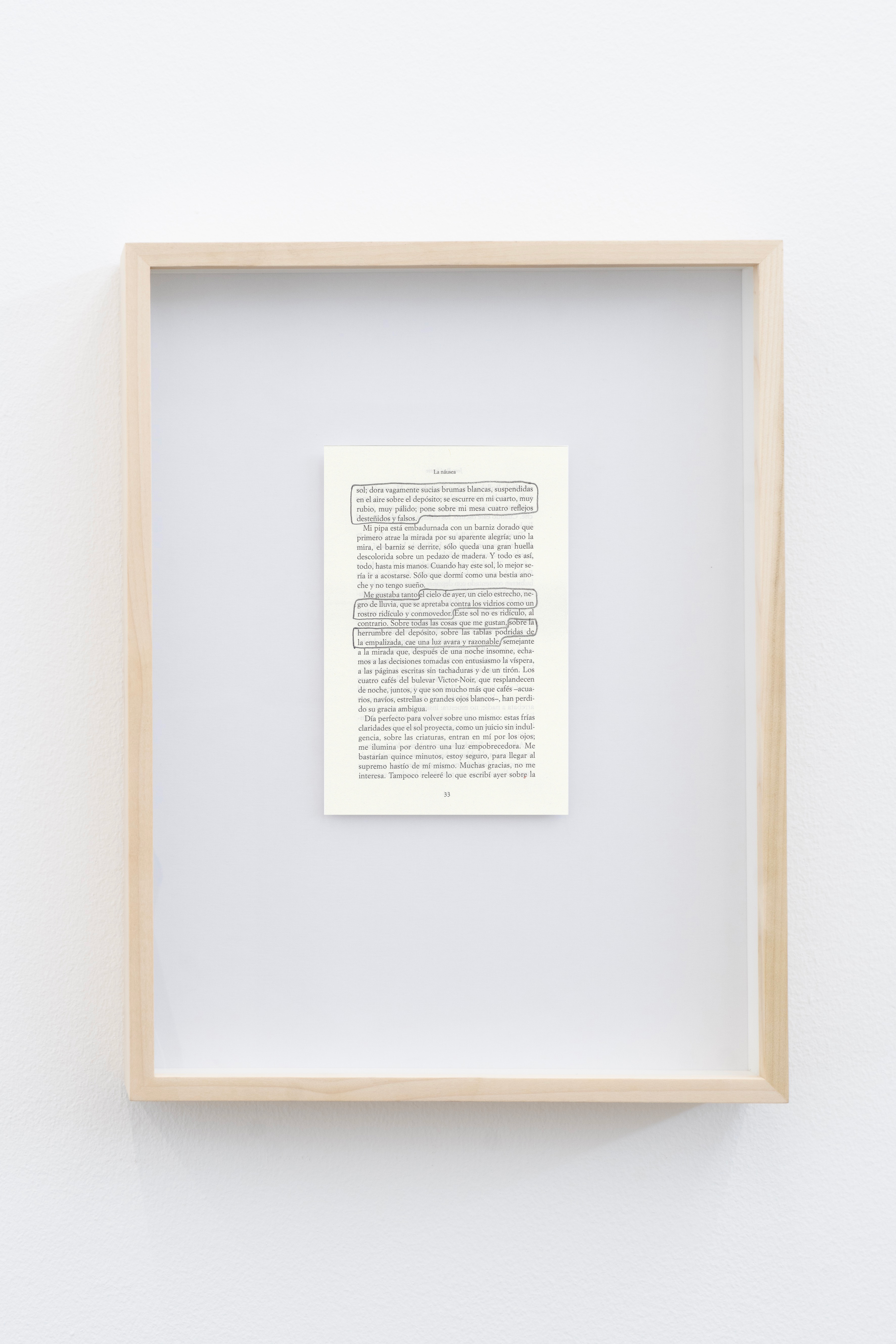 Paisajes literarios (La náusea, Jean-Paul Sartre II), 2026 : Francisco Ugarte