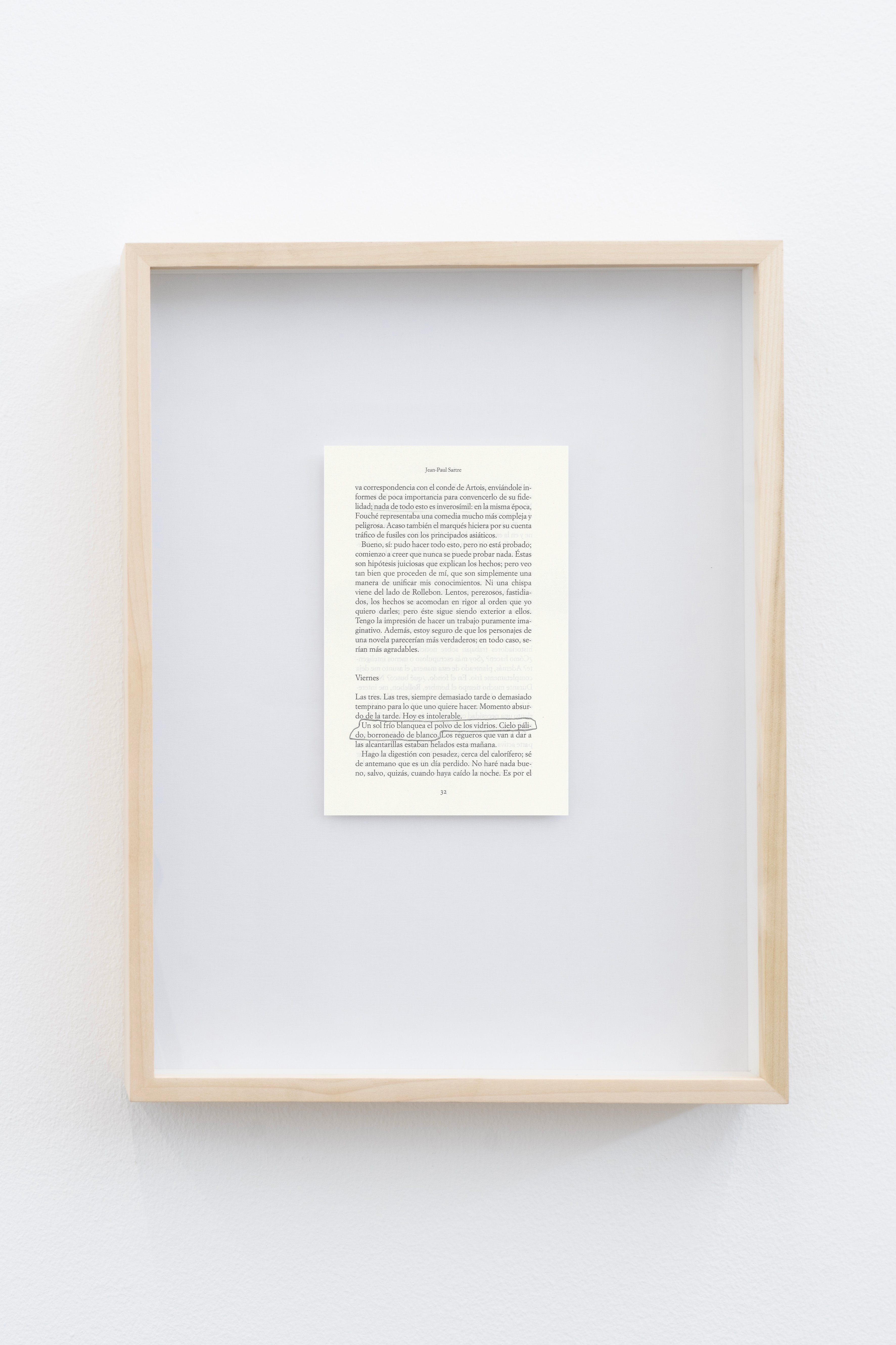 Paisajes literarios (La náusea, Jean-Paul Sartre II), 2026 : Francisco Ugarte