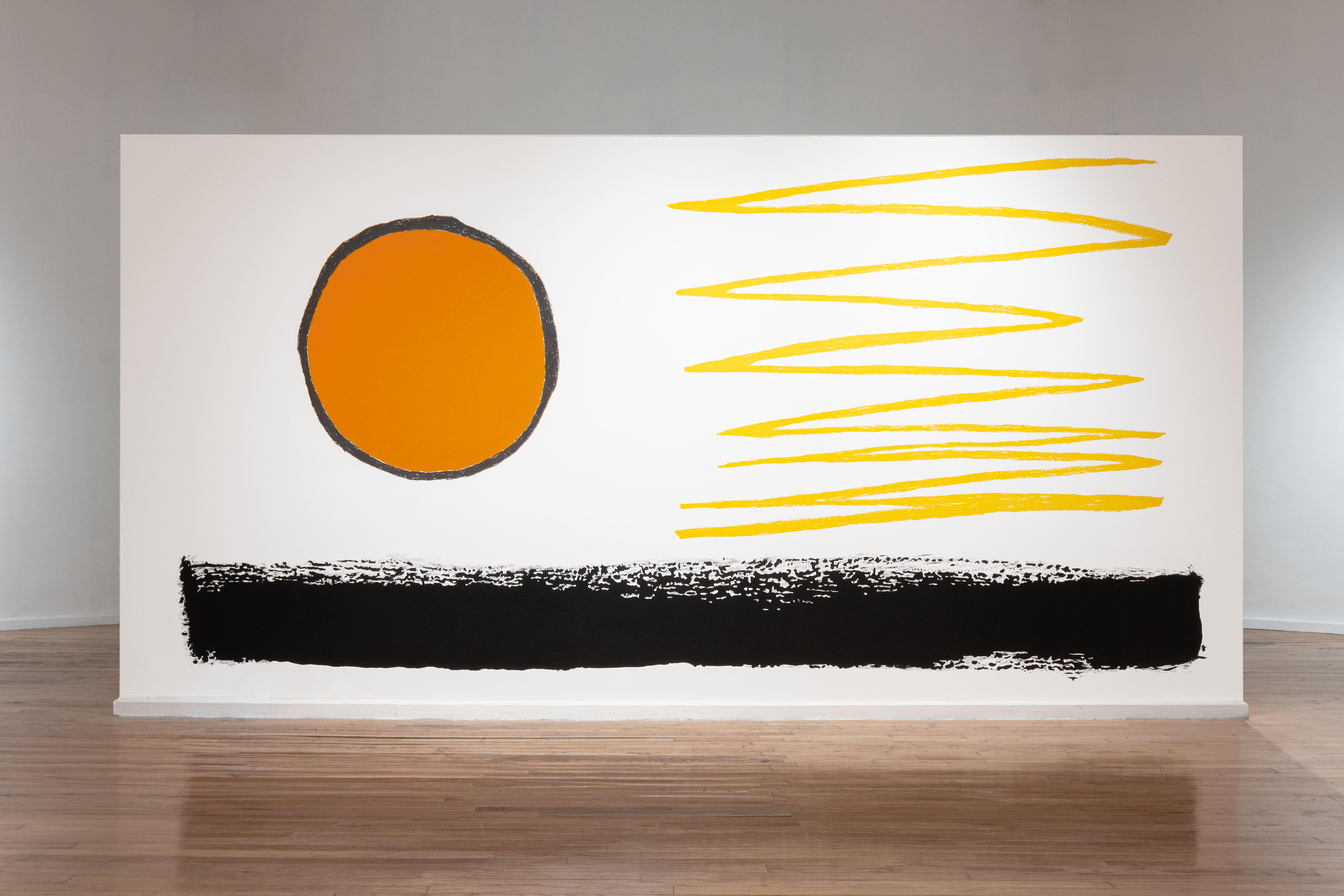 Paisaje gestual 10 (mural), 2024 : Francisco Ugarte